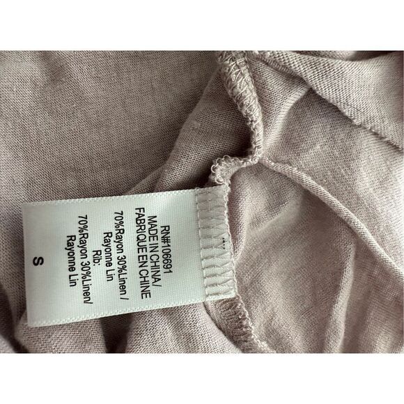 Young Fabulous & Broke long sleeve tee Sz Small blush knit front - Picture 5 of 7